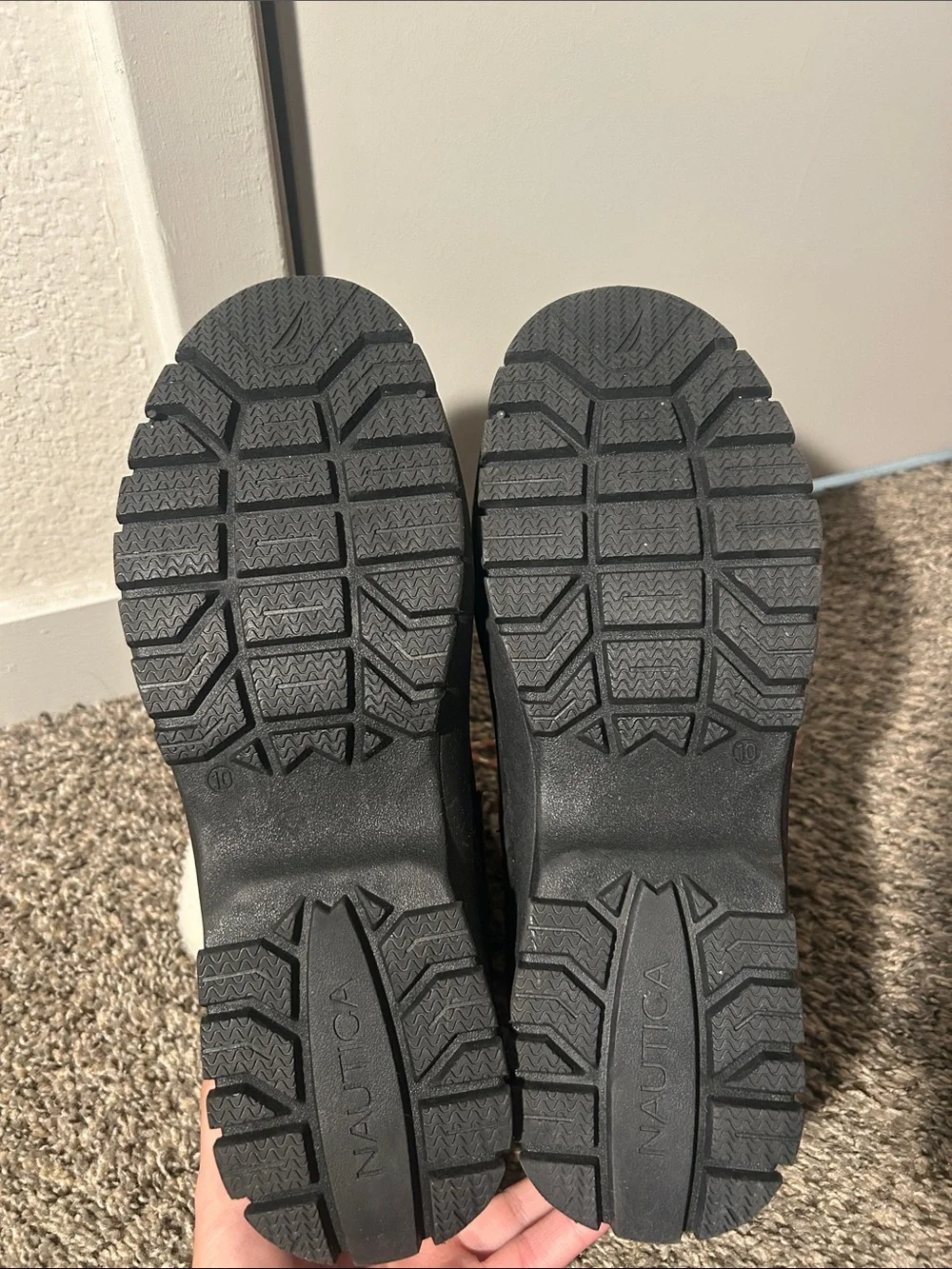 Nautica Leather Lace-Up Winter snow Boots